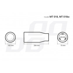 Amio - ΑΚΡΟ (ΜΠΟΥΚΑ) ΕΞΑΤΜΙΣΗΣ MT018BC 50>65mm (ΜΗΚΟΣ: 204mm) -1 ΤΕΜ. (02196/AM) Amio - ΑΚΡΟ (ΜΠΟΥΚΑ) ΕΞΑΤΜΙΣΗΣ MT018BC 50>65mm (ΜΗΚΟΣ: 204mm) -1 ΤΕΜ. (02196/AM)