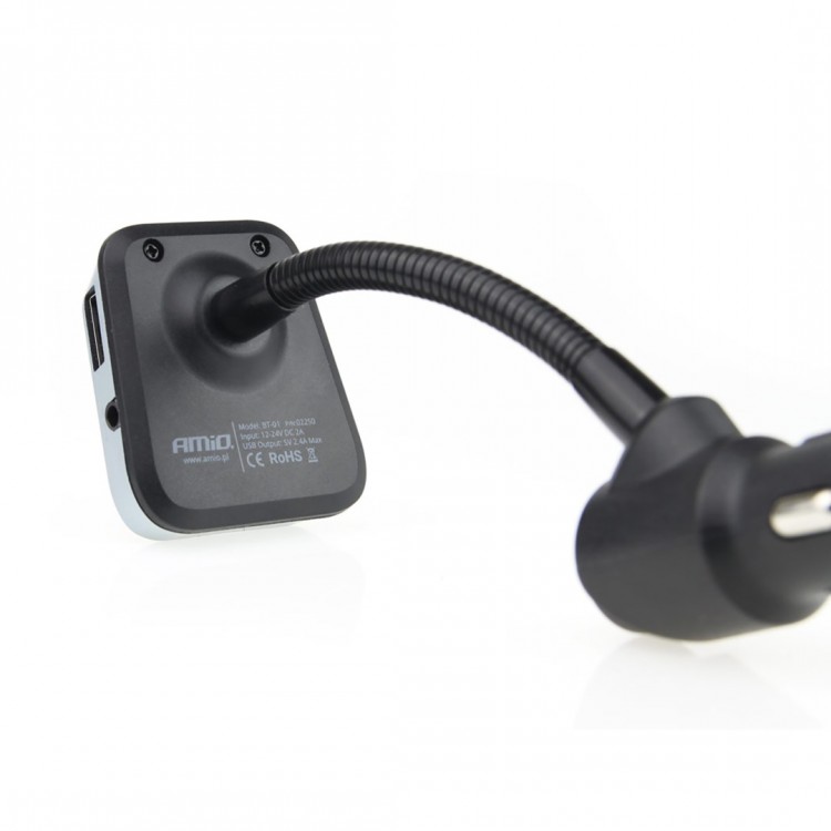 FM TRANSMITTER ΑΝΑΜΕΤΑΔΟΤΗΣ ΑΝΑΠΤΗΡΑ BT-01 12/24V ΜΕ ΦΟΡΤΙΣΤΗ USB 2,4A AMiO - 1 ΤΕΜ. FM TRANSMITTER ΑΝΑΜΕΤΑΔΟΤΗΣ ΑΝΑΠΤΗΡΑ BT-01 12/24V ΜΕ ΦΟΡΤΙΣΤΗ USB 2,4A AMiO - 1 ΤΕΜ.