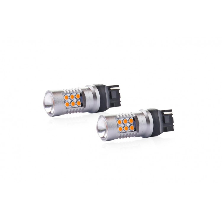 WY21W T20 12/24V 6,2W 800lm LED 24xSMD3030 CAN-BUS ΚΙΤΡΙΝΟ 18x56mm 2ΤΕΜ. WY21W T20 12/24V 6,2W 800lm LED 24xSMD3030 CAN-BUS ΚΙΤΡΙΝΟ 18x56mm 2ΤΕΜ.