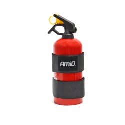 Amio - ΙΜΑΝΤΕΣ VELCRO 59x5cm ΜΕ ΑΥΤΟΚΟΛΛΗΤΑ 10x5cm ΜΑΥΡΟ ΓΙΑ ΣΤΗΡΙΞΗ ΠΥΡΟΣΒΕΣΤΗΡΑ - 2 ΤΕΜ. (02498/AM)