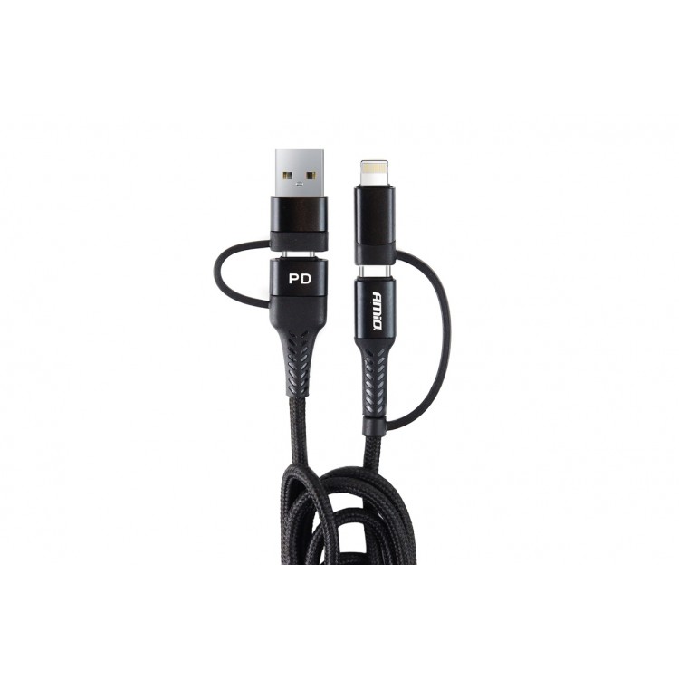 Amio - ΚΑΛΩΔΙΟ ΦΟΡΤΙΣΗΣ ΚΑΙ ΣΥΓΧΡΟΝΙΣΜΟΥ USB C/USB C iOs/USB A 100cm FullLINK UC-15 - 1 τεμ. (02547/AM) Amio - ΚΑΛΩΔΙΟ ΦΟΡΤΙΣΗΣ ΚΑΙ ΣΥΓΧΡΟΝΙΣΜΟΥ USB C/USB C iOs/USB A 100cm FullLINK UC-15 - 1 τεμ. (02547/AM)