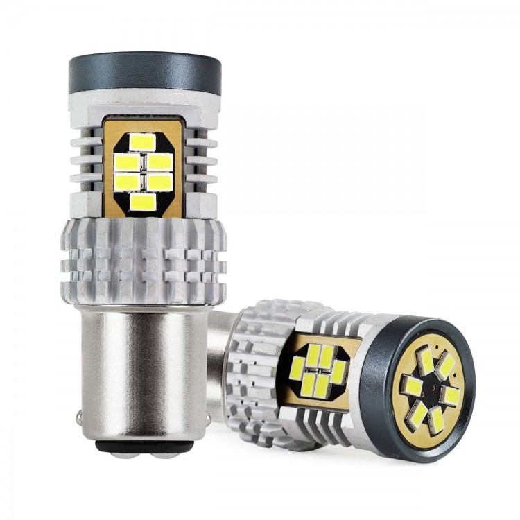 ΛΑΜΠΑΚΙΑ ΔΙΠΟΛΙΚΑ LED ΛΕΥΚΑ CAN-BUS P21/5w BAY15D 12/24V 24xSMD 3020 ΑMiO - 2 TEM. ΛΑΜΠΑΚΙΑ ΔΙΠΟΛΙΚΑ LED ΛΕΥΚΑ CAN-BUS P21/5w BAY15D 12/24V 24xSMD 3020 ΑMiO - 2 TEM.