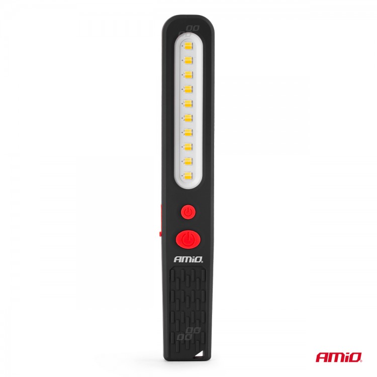 Amio - ΦΑΚΟΣ ΕΡΓΑΣΙΑΣ ΧΕΙΡΟΣ ΜΕ ΜΑΓΝΗΤΗ MICRO USB SMD LED 1200mAh 37x16x241mm - 1 ΤΕΜ. (02819/AM)