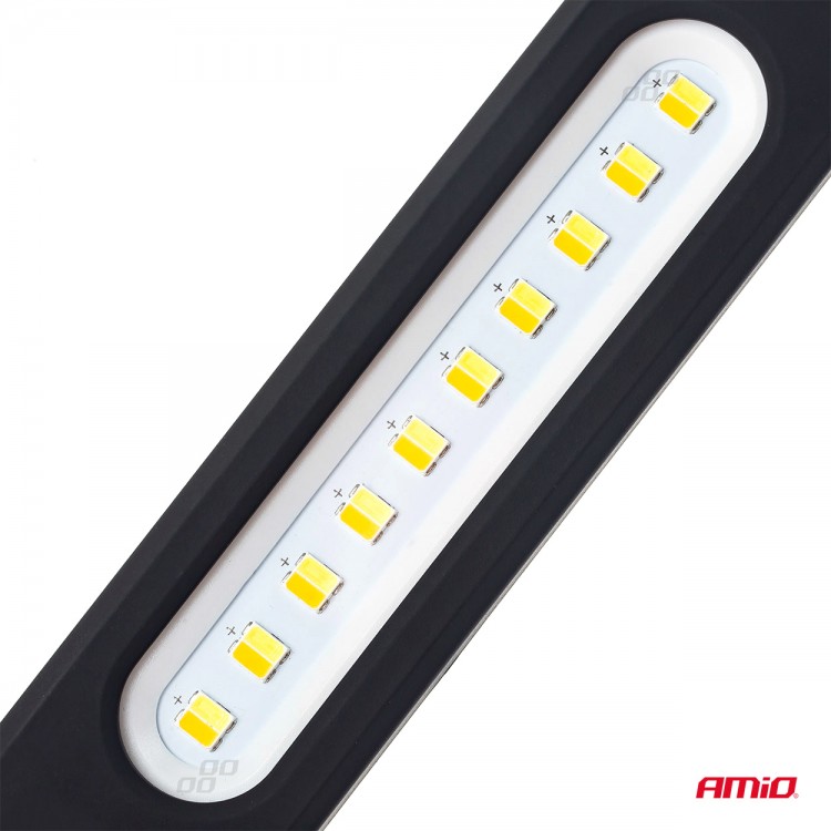 Amio - ΦΑΚΟΣ ΕΡΓΑΣΙΑΣ ΧΕΙΡΟΣ ΜΕ ΜΑΓΝΗΤΗ MICRO USB SMD LED 1200mAh 37x16x241mm - 1 ΤΕΜ. (02819/AM)