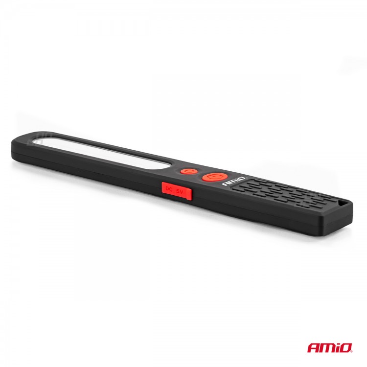 Amio - ΦΑΚΟΣ ΕΡΓΑΣΙΑΣ ΧΕΙΡΟΣ ΜΕ ΜΑΓΝΗΤΗ MICRO USB SMD LED 1200mAh 37x16x241mm - 1 ΤΕΜ. (02819/AM)