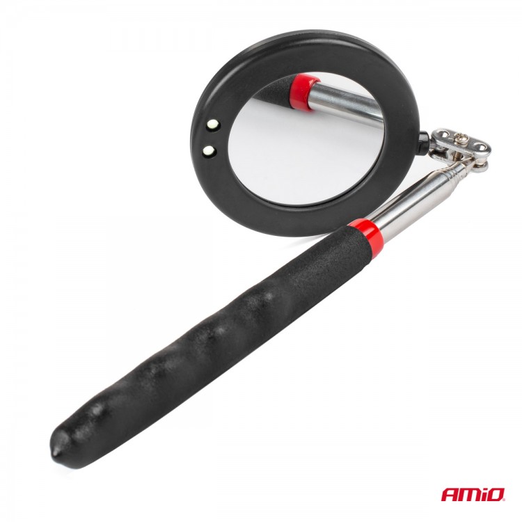ΚΑΘΡΕΠΤΗΣ ΧΕΙΡΟΣ ΤΗΛΕΣΚΟΠΙΚΟΣ 50mm 28-87cm 360 ΜΟΙΡΕΣ ΜΕ ΦΩΣ LED AMIO - 1 ΤΕΜ. ΚΑΘΡΕΠΤΗΣ ΧΕΙΡΟΣ ΤΗΛΕΣΚΟΠΙΚΟΣ 50mm 28-87cm 360 ΜΟΙΡΕΣ ΜΕ ΦΩΣ LED AMIO - 1 ΤΕΜ.