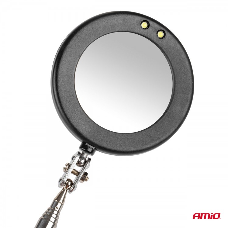 ΚΑΘΡΕΠΤΗΣ ΧΕΙΡΟΣ ΤΗΛΕΣΚΟΠΙΚΟΣ 50mm 28-87cm 360 ΜΟΙΡΕΣ ΜΕ ΦΩΣ LED AMIO - 1 ΤΕΜ. ΚΑΘΡΕΠΤΗΣ ΧΕΙΡΟΣ ΤΗΛΕΣΚΟΠΙΚΟΣ 50mm 28-87cm 360 ΜΟΙΡΕΣ ΜΕ ΦΩΣ LED AMIO - 1 ΤΕΜ.