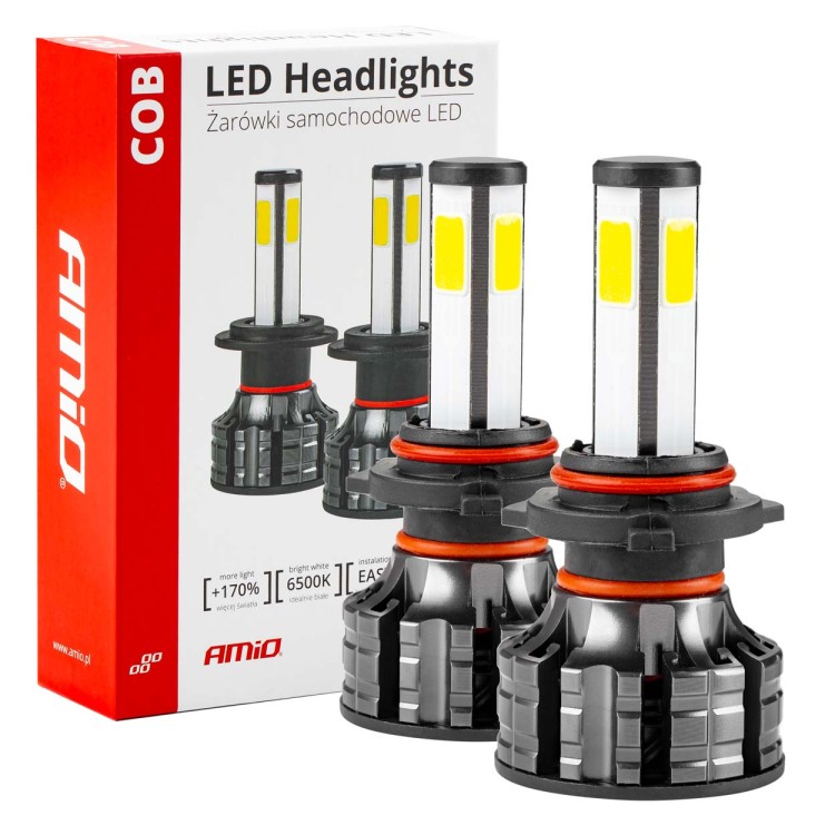 Amio – LED HB3 9005 COB 12/24V 38W 6500K 3800lm Σειρά COB για Ισχυρό Λευκό Φωτισμό & Καθαρή Ορατότητα – 2 Τεμ. (02846/AM) Amio – LED HB3 9005 COB 12/24V 38W 6500K 3800lm Σειρά COB για Ισχυρό Λευκό Φωτισμό & Καθαρή Ορατότητα – 2 Τεμ. (02846/AM)
