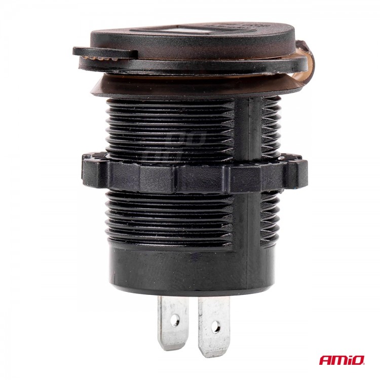 Amio - ΠΡΙΖΑ ΦΟΡΤΙΣΗΣ ΜΕ 2 ΘΥΡΕΣ USB ΨΗΦΙΑΚΟ ΒΟΛΤΟΜΕΤΡΟ ΜΕ ΚΑΠΑΚΙ ΜΑΥΡΗ 12/24V 5V 3.1A MOD-6 -1 ΤΕΜ. (02856/AM) Amio - ΠΡΙΖΑ ΦΟΡΤΙΣΗΣ ΜΕ 2 ΘΥΡΕΣ USB ΨΗΦΙΑΚΟ ΒΟΛΤΟΜΕΤΡΟ ΜΕ ΚΑΠΑΚΙ ΜΑΥΡΗ 12/24V 5V 3.1A MOD-6 -1 ΤΕΜ. (02856/AM)