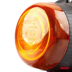 Amio - ΦΑΡΟΣ LED MINI 12/24V 18SMD IP56 ΠΟΡΤΟΚΑΛΙ ΜΑΓΝΗΤΙΚΟΣ/ΒΙΔΩΤΟΣ ΜΕ ΦΙΣ ΑΝΑΠΤΗΡΑ 113x69mm -1 ΤΕΜ. (02924/AM)