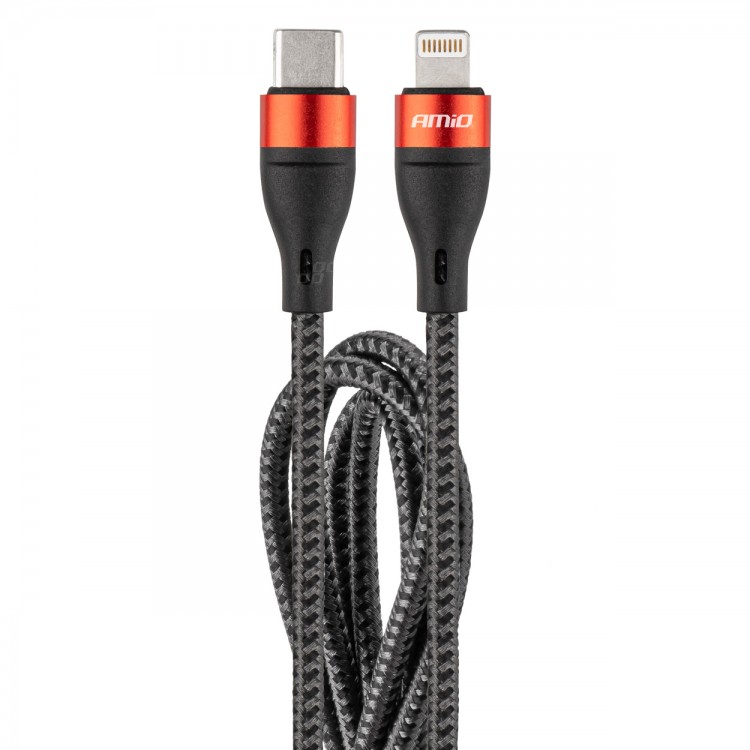 Amio - ΚΑΛΩΔΙΟ ΦΟΡΤΙΣΗΣ ΚΑΙ ΣΥΓΧΡΟΝΙΣΜΟΥ USB TYPE C ΣΕ APPLE LIGHTNING 100cm 2.4A UC-17 - 1 ΤΕΜ. (02929/AM) Amio - ΚΑΛΩΔΙΟ ΦΟΡΤΙΣΗΣ ΚΑΙ ΣΥΓΧΡΟΝΙΣΜΟΥ USB TYPE C ΣΕ APPLE LIGHTNING 100cm 2.4A UC-17 - 1 ΤΕΜ. (02929/AM)