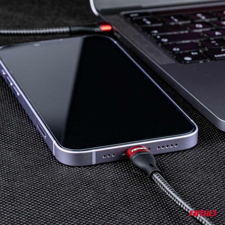 Amio - ΚΑΛΩΔΙΟ ΦΟΡΤΙΣΗΣ ΚΑΙ ΣΥΓΧΡΟΝΙΣΜΟΥ USB TYPE C ΣΕ APPLE LIGHTNING 100cm 2.4A UC-17 - 1 ΤΕΜ. (02929/AM) Amio - ΚΑΛΩΔΙΟ ΦΟΡΤΙΣΗΣ ΚΑΙ ΣΥΓΧΡΟΝΙΣΜΟΥ USB TYPE C ΣΕ APPLE LIGHTNING 100cm 2.4A UC-17 - 1 ΤΕΜ. (02929/AM)