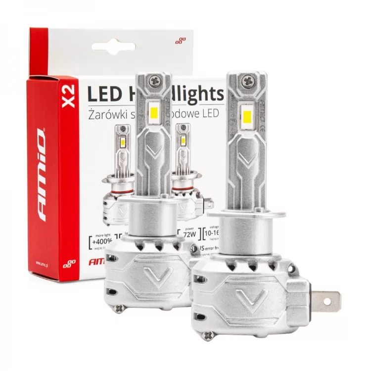 ΛΑΜΠΕΣ LED CAN BUS X2 SERIES ΜΕ ΑΝΕΜΙΣΤΗΡΑΚΙ H1 10-16V 72W 6.500K 7.920lm +400% ΑMiO - 2 TEM. ΛΑΜΠΕΣ LED CAN BUS X2 SERIES ΜΕ ΑΝΕΜΙΣΤΗΡΑΚΙ H1 10-16V 72W 6.500K 7.920lm +400% ΑMiO - 2 TEM.