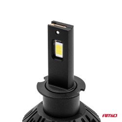 Amio - ΛΑΜΠΕΣ LED H3 10-16V 90W 6.500K 9900lm CAN BUS (ME ΑΝΕΜΙΣΤΗΡΑΚΙ) X3 SERIES - 2ΤΕΜ. (02978/AM)