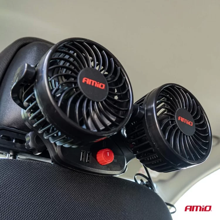 ΑΝΕΜΙΣΤΗΡΑΣ ΔΙΠΛΟΣ 12V 2χ4''(10,8cm) ΜΕ ΦΙΣ ΑΝΑΠΤΗΡΑ/2 USB 5V & ΣΤΗΡΙΞΗ ΣΤΟ ΠΡΟΣΚΕΦΑΛΟ ΑMiO - 1 TEM. ΑΝΕΜΙΣΤΗΡΑΣ ΔΙΠΛΟΣ 12V 2χ4''(10,8cm) ΜΕ ΦΙΣ ΑΝΑΠΤΗΡΑ/2 USB 5V & ΣΤΗΡΙΞΗ ΣΤΟ ΠΡΟΣΚΕΦΑΛΟ ΑMiO - 1 TEM.
