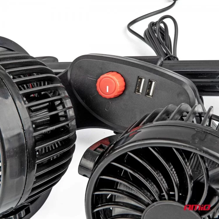 ΑΝΕΜΙΣΤΗΡΑΣ ΔΙΠΛΟΣ 12V 2χ4''(10,8cm) ΜΕ ΦΙΣ ΑΝΑΠΤΗΡΑ/2 USB 5V & ΣΤΗΡΙΞΗ ΣΤΟ ΠΡΟΣΚΕΦΑΛΟ ΑMiO - 1 TEM. ΑΝΕΜΙΣΤΗΡΑΣ ΔΙΠΛΟΣ 12V 2χ4''(10,8cm) ΜΕ ΦΙΣ ΑΝΑΠΤΗΡΑ/2 USB 5V & ΣΤΗΡΙΞΗ ΣΤΟ ΠΡΟΣΚΕΦΑΛΟ ΑMiO - 1 TEM.