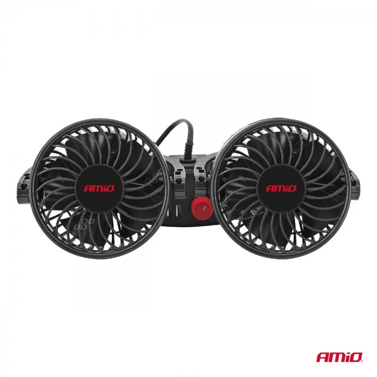 ΑΝΕΜΙΣΤΗΡΑΣ ΔΙΠΛΟΣ 12V 2χ4''(10,8cm) ΜΕ ΦΙΣ ΑΝΑΠΤΗΡΑ/2 USB 5V & ΣΤΗΡΙΞΗ ΣΤΟ ΠΡΟΣΚΕΦΑΛΟ ΑMiO - 1 TEM. ΑΝΕΜΙΣΤΗΡΑΣ ΔΙΠΛΟΣ 12V 2χ4''(10,8cm) ΜΕ ΦΙΣ ΑΝΑΠΤΗΡΑ/2 USB 5V & ΣΤΗΡΙΞΗ ΣΤΟ ΠΡΟΣΚΕΦΑΛΟ ΑMiO - 1 TEM.