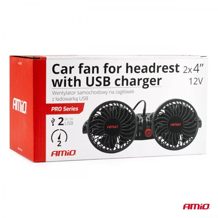 ΑΝΕΜΙΣΤΗΡΑΣ ΔΙΠΛΟΣ 12V 2χ4''(10,8cm) ΜΕ ΦΙΣ ΑΝΑΠΤΗΡΑ/2 USB 5V & ΣΤΗΡΙΞΗ ΣΤΟ ΠΡΟΣΚΕΦΑΛΟ ΑMiO - 1 TEM. ΑΝΕΜΙΣΤΗΡΑΣ ΔΙΠΛΟΣ 12V 2χ4''(10,8cm) ΜΕ ΦΙΣ ΑΝΑΠΤΗΡΑ/2 USB 5V & ΣΤΗΡΙΞΗ ΣΤΟ ΠΡΟΣΚΕΦΑΛΟ ΑMiO - 1 TEM.