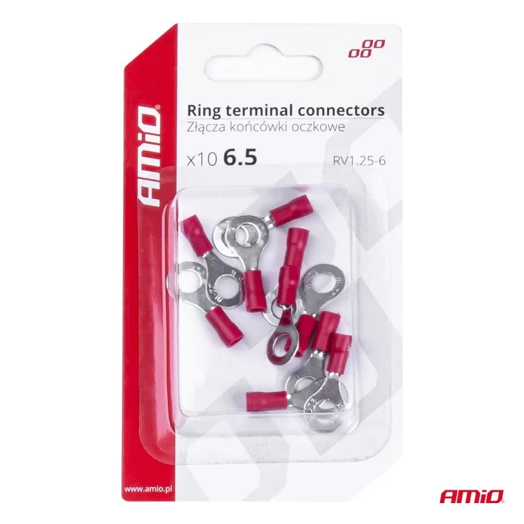 ΦΙΣΑΚΙΑ ΔΑΧΤΥΛΙΔΙ ΚΟΚΚΙΝΑ RV1.25-6 / 6.5mm ΑΜΙΟ - 10 ΤΕΜ. ΦΙΣΑΚΙΑ ΔΑΧΤΥΛΙΔΙ ΚΟΚΚΙΝΑ RV1.25-6 / 6.5mm ΑΜΙΟ - 10 ΤΕΜ.