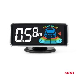 Amio - ΣΥΣΤΗΜΑ ΠΑΡΚΑΡΙΣΜΑΤΟΣ 12V ΜΕ 4 ΑΙΣΘΗΤΗΡΕΣ ΣΕ ΜΑΥΡΟ ΧΡΩΜΑ 21,5mm ΜΕ BUZZER (ΗΧΟ) ΚΑΙ ΟΘΟΝΗ LED 3D - 1 τεμ. (03185/AM) Amio - ΣΥΣΤΗΜΑ ΠΑΡΚΑΡΙΣΜΑΤΟΣ 12V ΜΕ 4 ΑΙΣΘΗΤΗΡΕΣ ΣΕ ΜΑΥΡΟ ΧΡΩΜΑ 21,5mm ΜΕ BUZZER (ΗΧΟ) ΚΑΙ ΟΘΟΝΗ LED 3D - 1 τεμ. (03185/AM)