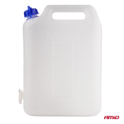 Amio - ΜΠΕΤΟΝΙ ΝΕΡΟΥ 10lt ΟΡΙΖΟΝΤΙΑΣ ΧΡΗΣΗΣ ΠΛΑΣΤΙΚΟ ΛΕΥΚΟ ΜΕ ΒΡΥΣΑΚΙ 27x11x38cm - 1 τεμ. (03202/AM)