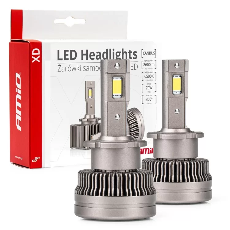 ΛΑΜΠΕΣ LED D4S/D4R 9>16V 70W 6.500K 8600lm (ΜΕ ΨΥΚΤΡΑ) XD SERIES ΑΜΙΟ - 2 ΤΕΜ. ΛΑΜΠΕΣ LED D4S/D4R 9>16V 70W 6.500K 8600lm (ΜΕ ΨΥΚΤΡΑ) XD SERIES ΑΜΙΟ - 2 ΤΕΜ.