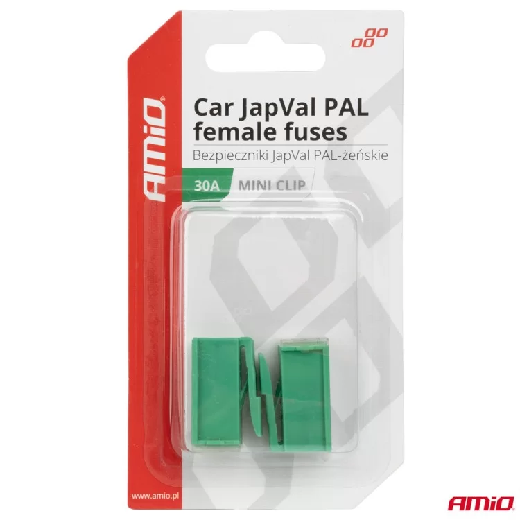 ΑΣΦΑΛΕΙΕΣ JapVal PAL ΘΗΛΥΚΕΣ 30A ΣΕ ΠΡΑΣΙΝΟ ΧΡΩΜΑ AMIO - 2 Τεμ. ΑΣΦΑΛΕΙΕΣ JapVal PAL ΘΗΛΥΚΕΣ 30A ΣΕ ΠΡΑΣΙΝΟ ΧΡΩΜΑ AMIO - 2 Τεμ.