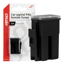 Amio - ΑΣΦΑΛΕΙΕΣ JapVal PAL ΘΗΛΥΚΕΣ 65A ΣΕ ΜΑΥΡΟ ΧΡΩΜΑ - 2 Τεμ. (03415/AM)