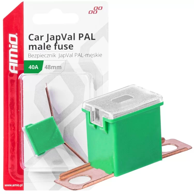 ΑΣΦΑΛΕΙΑ JapVal PAL ΑΡΣΕΝΙΚΗ 48mm 40A ΣΕ ΠΡΑΣΙΝΟ ΧΡΩΜΑ AMIO - 1 Τεμ. ΑΣΦΑΛΕΙΑ JapVal PAL ΑΡΣΕΝΙΚΗ 48mm 40A ΣΕ ΠΡΑΣΙΝΟ ΧΡΩΜΑ AMIO - 1 Τεμ.