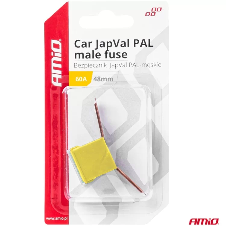 ΑΣΦΑΛΕΙΑ JapVal PAL ΑΡΣΕΝΙΚΗ 48mm 60A ΣΕ ΚΙΤΡΙΝΟ ΧΡΩΜΑ AMIO - 1 Τεμ. ΑΣΦΑΛΕΙΑ JapVal PAL ΑΡΣΕΝΙΚΗ 48mm 60A ΣΕ ΚΙΤΡΙΝΟ ΧΡΩΜΑ AMIO - 1 Τεμ.