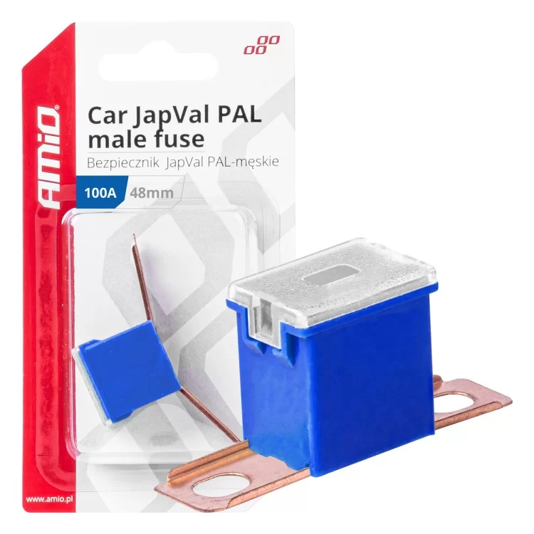 ΑΣΦΑΛΕΙΑ JapVal PAL ΑΡΣΕΝΙΚΗ 48mm 100A ΣΕ ΜΠΛΕ ΧΡΩΜΑ AMIO - 1 Τεμ. ΑΣΦΑΛΕΙΑ JapVal PAL ΑΡΣΕΝΙΚΗ 48mm 100A ΣΕ ΜΠΛΕ ΧΡΩΜΑ AMIO - 1 Τεμ.