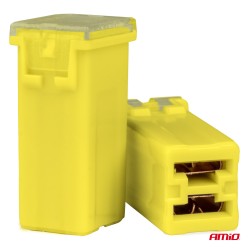 Amio - ΑΣΦΑΛΕΙΕΣ JapVal PAL ΜΙΝΙ 14mm ΘΗΛΥΚΕΣ 60A ΣΕ ΚΙΤΡΙΝΟ ΧΡΩΜΑ - 2 Τεμ. (03440/AM)