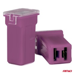 Amio - ΑΣΦΑΛΕΙΕΣ JapVal PAL ΜΙΝΙ 17mm ΘΗΛΥΚΕΣ 30A ΣΕ ΜΩΒ ΧΡΩΜΑ - 2 Τεμ. (03444/AM)