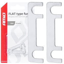 Amio - ΑΣΦΑΛΕΙΕΣ FLAT 41mm 50A - 2 Τεμ. (03491/AM)