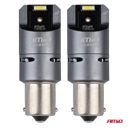 Amio - ΛΑΜΠΕΣ P21W BA15S 12/24V 6.000K 2xSMD LED FULL CAN-BUS (ΜΕ ΑΝΕΜΙΣΤΗΡΑΚΙ) ΛΕΥΚΟ PRO SERIES - 2 ΤΕΜ. (03603/AM) Amio - ΛΑΜΠΕΣ P21W BA15S 12/24V 6.000K 2xSMD LED FULL CAN-BUS (ΜΕ ΑΝΕΜΙΣΤΗΡΑΚΙ) ΛΕΥΚΟ PRO SERIES - 2 ΤΕΜ. (03603/AM)