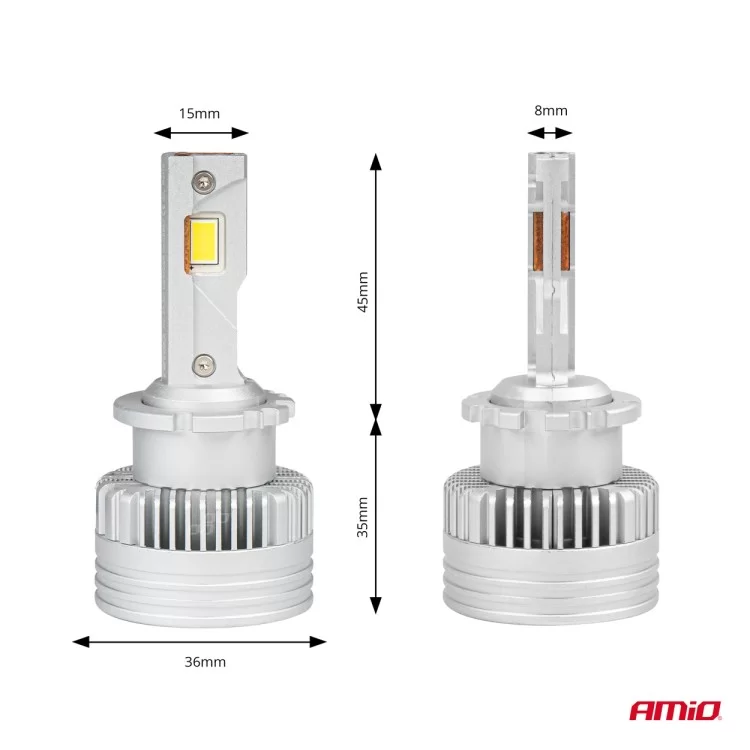 ΛΑΜΠΕΣ LED D2S/D2R 12V 6.000K 6800lm CAN-BUS D-BASIC SERIES AMIO - 2 Τεμ. ΛΑΜΠΕΣ LED D2S/D2R 12V 6.000K 6800lm CAN-BUS D-BASIC SERIES AMIO - 2 Τεμ.