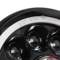 Amio - ΠΡΟΒΟΛΕΑΣ ΕΡΓΑΣΙΑΣ ΣΤΡΟΓΓΥΛΟΣ LED SKULL 5.500lm 9>36V 60W 6.000K -Φ170x170x65mm 4 ΧΡΗΣΕΩΝ - 1 ΤΕΜ. (03695/AM)