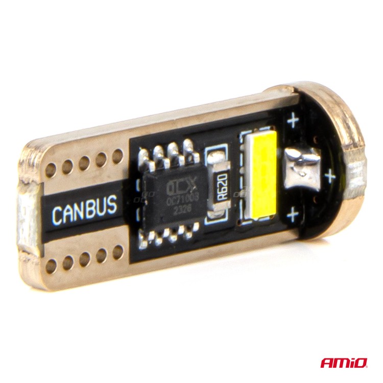 Amio - ΛΑΜΠΑΚΙΑ LED T10e W5W 12/24V 3x2055 SMD LED CAN-BUS ΛΕΥΚΟ - 2 ΤΕΜ. (03720/AM) Amio - ΛΑΜΠΑΚΙΑ LED T10e W5W 12/24V 3x2055 SMD LED CAN-BUS ΛΕΥΚΟ - 2 ΤΕΜ. (03720/AM)