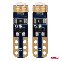 Amio - ΛΑΜΠΑΚΙΑ T5 W1W 12V 1SMD LED ΜΠΛΕ - 2 ΤΕΜ. (03728/AM)