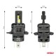 ΛΑΜΠΕΣ LED FULL CAN BUS H4 12V 44W 6.500K 3.936lm CSP X4 SERIES AVIATOR PLUG & PLAY ΑΜΙΟ - 2 ΤΕΜ.