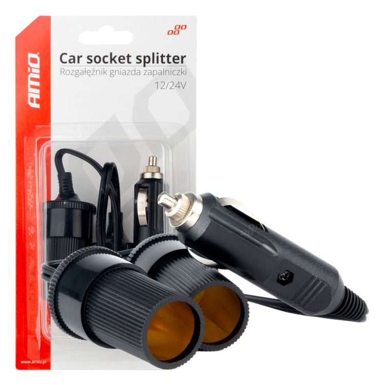 Amio - ΑΝΤΑΠΤΟΡΑΣ ΑΝΑΠΤΗΡΑ ΔΙΠΛΟΣ ΜΕ ΚΑΛΩΔΙΟ 12/24V - 1 τεμ. (03801/AM) Amio - ΑΝΤΑΠΤΟΡΑΣ ΑΝΑΠΤΗΡΑ ΔΙΠΛΟΣ ΜΕ ΚΑΛΩΔΙΟ 12/24V - 1 τεμ. (03801/AM)