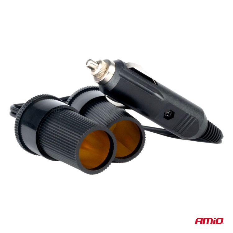 Amio - ΑΝΤΑΠΤΟΡΑΣ ΑΝΑΠΤΗΡΑ ΔΙΠΛΟΣ ΜΕ ΚΑΛΩΔΙΟ 12/24V - 1 τεμ. (03801/AM) Amio - ΑΝΤΑΠΤΟΡΑΣ ΑΝΑΠΤΗΡΑ ΔΙΠΛΟΣ ΜΕ ΚΑΛΩΔΙΟ 12/24V - 1 τεμ. (03801/AM)