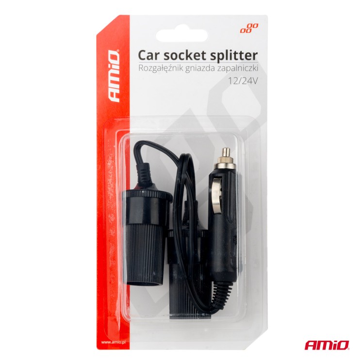 Amio - ΑΝΤΑΠΤΟΡΑΣ ΑΝΑΠΤΗΡΑ ΔΙΠΛΟΣ ΜΕ ΚΑΛΩΔΙΟ 12/24V - 1 τεμ. (03801/AM) Amio - ΑΝΤΑΠΤΟΡΑΣ ΑΝΑΠΤΗΡΑ ΔΙΠΛΟΣ ΜΕ ΚΑΛΩΔΙΟ 12/24V - 1 τεμ. (03801/AM)