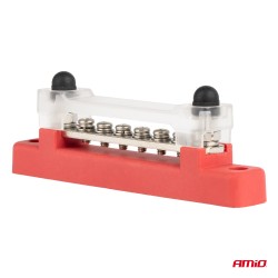 Amio - ΜΠΑΡΑ ΚΑΛΩΔΙΩΝ / ΤΕΡΜΑΤΙΚΟ 6 ΘΕΣΕΩΝ max 48V ΚΟΚΚΙΝΟ - 1 Τεμ. (03810/AM) Amio - ΜΠΑΡΑ ΚΑΛΩΔΙΩΝ / ΤΕΡΜΑΤΙΚΟ 6 ΘΕΣΕΩΝ max 48V ΚΟΚΚΙΝΟ - 1 Τεμ. (03810/AM)