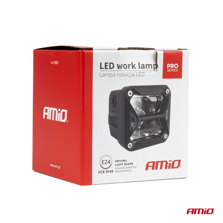 Amio - ΠΡΟΒΟΛΕΑΣ ΟΔΗΓΗΣΗΣ LED PRO IP67 10-30V 18W ΤΕΤΡΑΓΩΝΟΣ 82x78x76mm - 1 ΤΕΜ. (03867/AM) Amio - ΠΡΟΒΟΛΕΑΣ ΟΔΗΓΗΣΗΣ LED PRO IP67 10-30V 18W ΤΕΤΡΑΓΩΝΟΣ 82x78x76mm - 1 ΤΕΜ. (03867/AM)