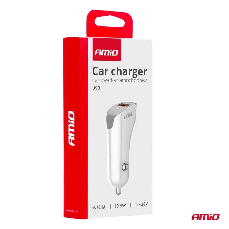 Amio - ΦΟΡΤΙΣΤΗΣ ΑΝΑΠΤΗΡΑ 12/24V ΜΕ 1 ΘΥΡΑ USB 10.5W 5V/2.1A ΛΕΥΚΟΣ - 1 Τεμ. (03873/AM) Amio - ΦΟΡΤΙΣΤΗΣ ΑΝΑΠΤΗΡΑ 12/24V ΜΕ 1 ΘΥΡΑ USB 10.5W 5V/2.1A ΛΕΥΚΟΣ - 1 Τεμ. (03873/AM)