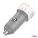 Amio - ΦΟΡΤΙΣΤΗΣ ΑΝΑΠΤΗΡΑ 12/24V ΜΕ 2 ΘΥΡΕΣ USB-C+USB 38W 5V/3AQC ΤΑΧΕΙΑΣ ΦΟΡΤΙΣΗΣ ΛΕΥΚΟΣ - 1 Τεμ. (03883/AM)