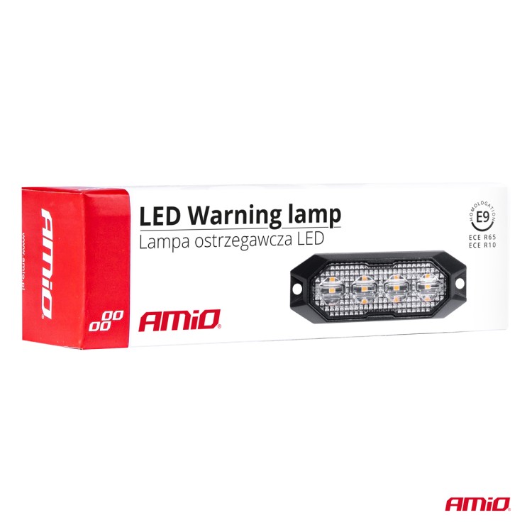 Amio - ΣΤΡΟΜΠΟ 12/24V 4xSMD LED 12W (4x3W) R65 R10 IP6K9K 95x30mm - 1 ΤΕΜ. (03929/AM) Amio - ΣΤΡΟΜΠΟ 12/24V 4xSMD LED 12W (4x3W) R65 R10 IP6K9K 95x30mm - 1 ΤΕΜ. (03929/AM)
