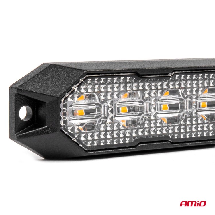 ΣΤΡΟΜΠΟ 12/24V 6xSMD LED 18W (6x3W) R65 R10 IP68 IP6K9K 122x30mm ΑΜΙΟ - 1 ΤΕΜ.