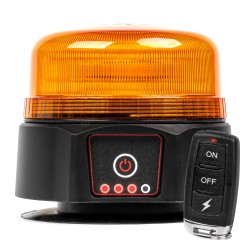 Amio - ΦΑΡΟΣ 12/24V ΠΟΡΤΟΚΑΛΙ 36 LED ΜΑΓΝΗΤΙΚΟΣ ΕΠΑΝΑΦΟΡΤΙΖΟΜΕΝΟΣ ΑΣΥΡΜΑΤΟΣ ΜΕ REMOTE CONTROL 123x110mm - 1 ΤΕΜ. (03932/AM)